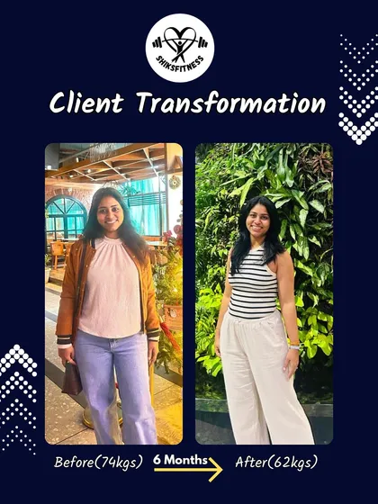 This is what real transformation looks like. In just 6 months, my client Priya went from 74kg to 62kg, overcame severe knee issues, and gained incredible confidence. My online group classes are designed for real women with busy lives who are ready for change.