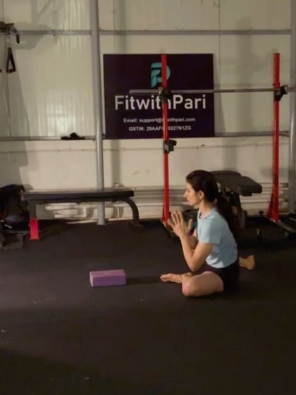 A 90/90 hip stretch, a fantastic mobility drill for improving internal and external rotation of the hips.