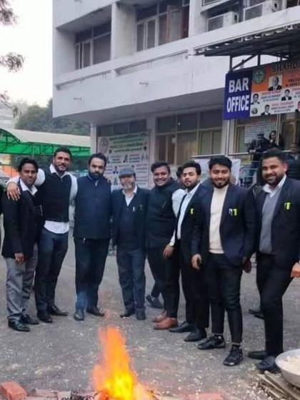 Another photo from the Lohri celebration with my advocate brothers.