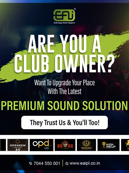 We are the trusted partner for club owners looking to upgrade their venues with premium sound solutions. This graphic highlights some of our esteemed nightclub clients who rely on our expertise to create unparalleled guest experiences.
