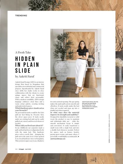 Aakriti Saraf Design - Interior Styling & Decor As Seen In: Press Features photo 7