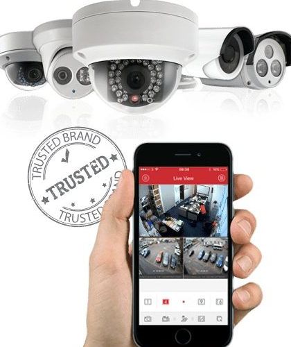 We only use trusted brands that you can monitor from your phone, giving you reliable security.