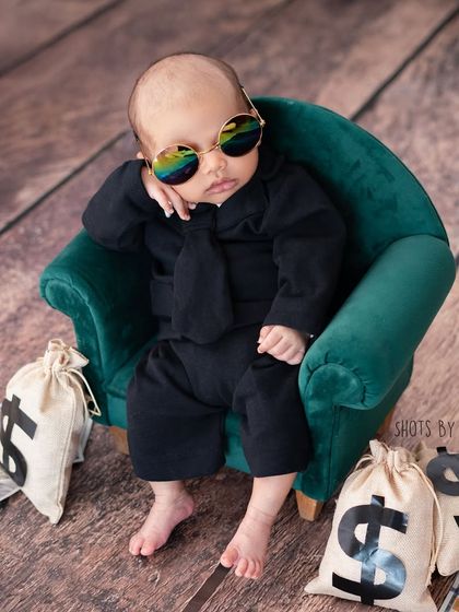 Another pose from the Boss Baby series. His serious expression is just perfect for the theme.