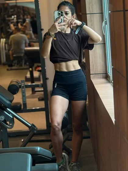 Another gym selfie, feeling strong. Every workout is a deposit in the bank of health and confidence.