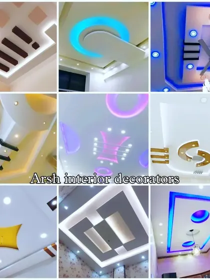This collection of stunning false ceiling designs highlights my use of color. From soft pinks and purples to bold blues, I can create a ceiling that perfectly matches your room's color scheme.