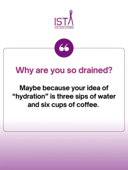 Feeling drained? It might be your hydration habits. I often remind my clients that relying on coffee for energy is not a substitute for drinking enough water. Proper hydration is essential for sustained energy throughout the day.