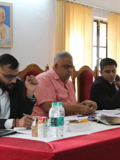 On the judging panel for the NHRC International Moot Court Competition. These events are vital for honing practical legal skills.