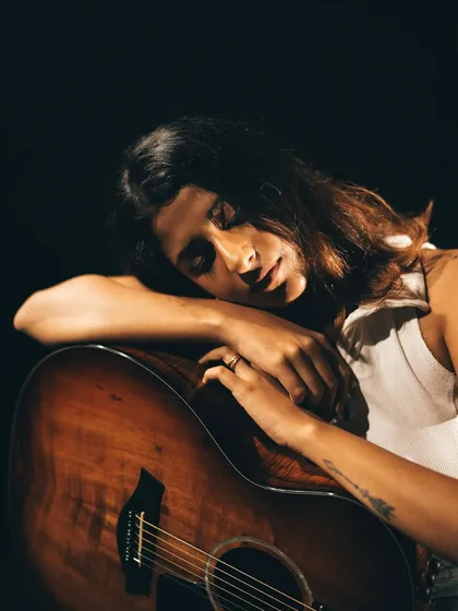 Music has always been my way of making sense of the world. This is me in my element, where I can be my most vulnerable and expressive self. I bring this same passion to every client project, helping you find your own voice.