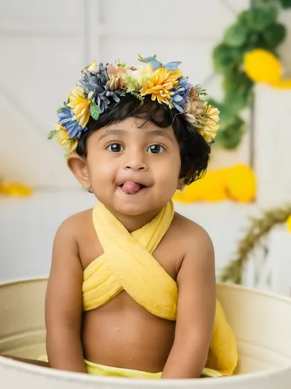 That cheeky tongue-out moment is just priceless! I aim to capture every bit of your child's personality.