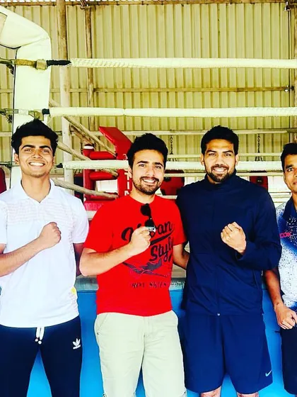 My players got the opportunity to meet and get motivated by Olympian boxer Manoj Kumar at his academy.
