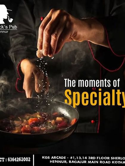 A lot of passion goes into every dish I serve. This shot captures a chef adding the final touches to a meal, ensuring every plate that leaves the kitchen is special.