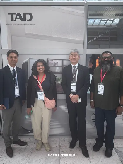 We are proud India partners of TAD Labs from Japan. Here we are with the TAD team at the Munich High-End expo, where they debuted the new TAD-ME1TX with its advanced beryllium tweeter.