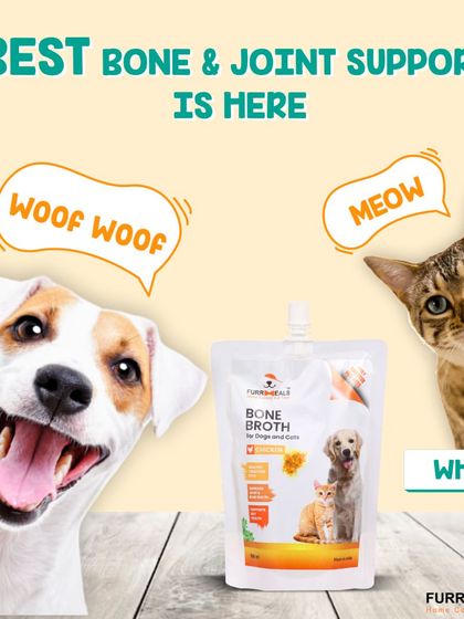 Here's why my bone broth is the best support for your pet's bones and joints. It's a nutrient powerhouse, a natural collagen booster, and contains glucosamine for pain relief, all in a 100% natural formula.