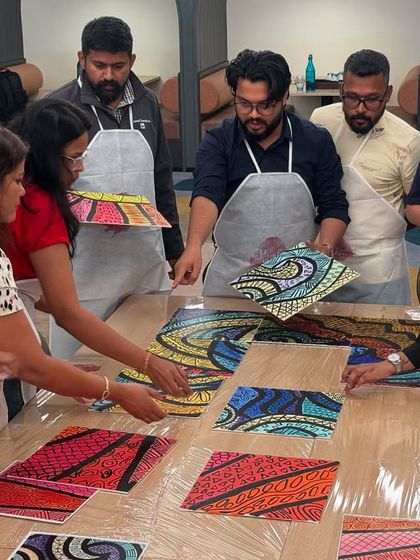 Paint Bar - Corporate Events & Team Building Collaborative Murals & Team Masterpieces photo 9