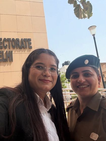 A selfie with a mentor, now a friend, at the NCC Directorate in Delhi. The bonds you forge in the NCC last a lifetime.
