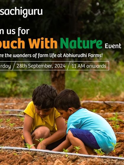 Another opportunity to join our "Touch with Nature" event. Come for a day of vermicomposting, pet interaction, seedball preparation, and a delicious organic lunch.