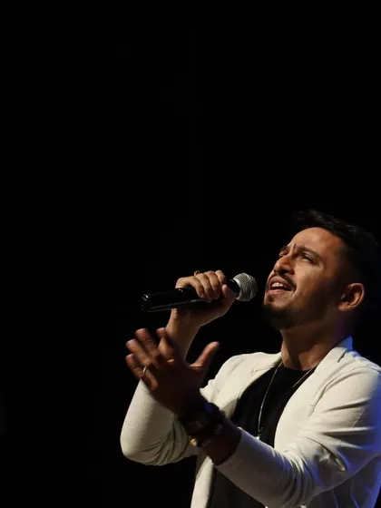 Lost in the music. This is a candid shot of me pouring my emotions into a performance. This is where music speaks.