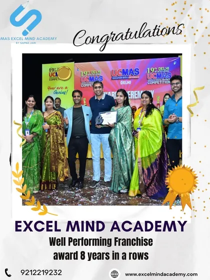 We are proud to be recognized for our commitment to quality education, having won the Well Performing Franchise award for 8 consecutive years. This reflects our consistent dedication to student success.