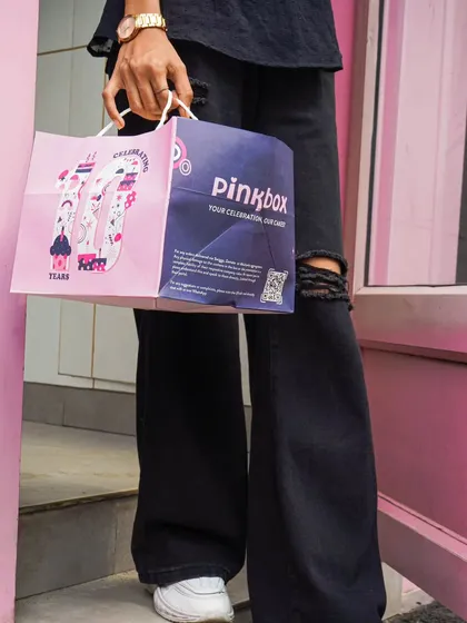 Your celebration, our cake. Our new takeaway bags are designed to carry your treats safely. You can order for delivery or pick up your favorites from any of our stores in Hauz Khas, Connaught Place, or Vasant Kunj.