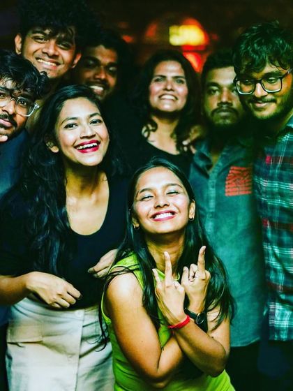 The smiles on their faces say it all. A fun night of music and dancing at Badmaash Koramangala.