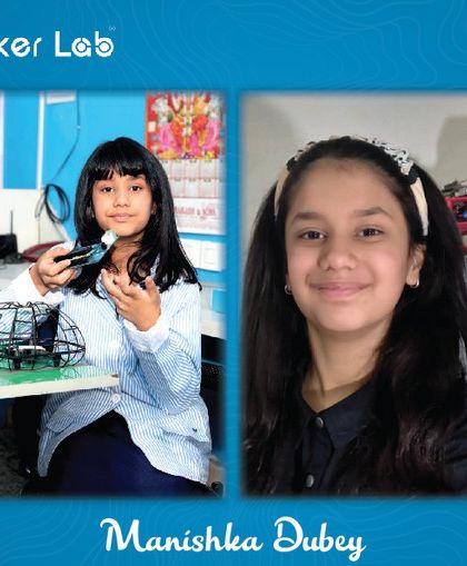 A closer look at Manishka Dubey, our student who won the Inventor Challenge. Her journey through our courses in Electro Blocks, Scratch, Drones, and more, gave her the foundation to build her award-winning prototype.