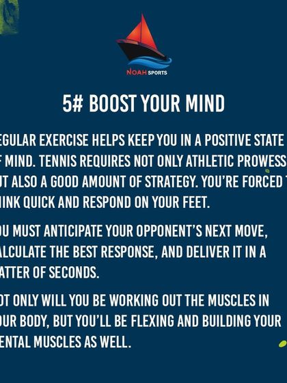 Noah Tennis Academy - Tennis Coaching Tennis for Life: Health & Mindset photo 11