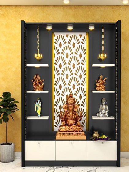 Designing with a Touch of Sweetness - Modular Home Interiors Modern Mandirs & Pooja Units photo 14