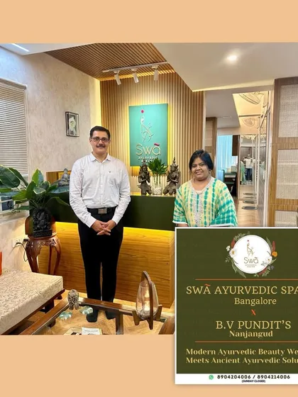 A significant collaboration between Swa Ayurvedic Spalon and the historic B.V. Pundit's of Nanjangud, bridging modern beauty with ancient solutions.