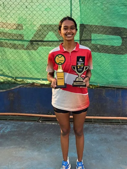 Congratulations to our unstoppable champion, Nikita Golhar, winner of the Women’s Singles at Malabar Hill Club and the mixed doubles at the All-Star Tennis Tournament.