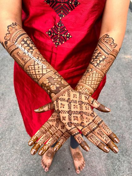 Lotus Mehendi Arts - Bridal & Occasion Mehendi Elaborate Bridal Designs photo 59