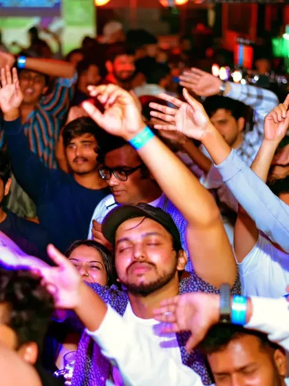 The best view for any DJ. A sea of hands in the air, everyone completely lost in the music. This is the goal for every set I play, to create a collective experience where everyone feels the vibe.