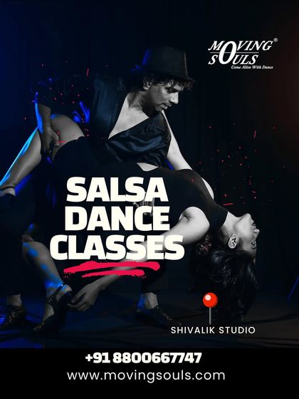 This image captures the passion and drama of Salsa. Our classes at Shivalik Studio will help you unleash the rhythm within you.