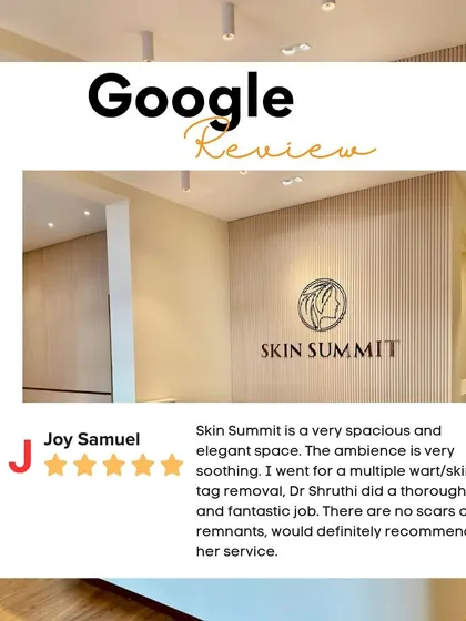 It brings me great joy to read about a client's positive experience. This review highlights a successful wart and skin tag removal, noting the thorough job and lack of scarring. My goal is always to provide effective treatments in a soothing and professional environment.