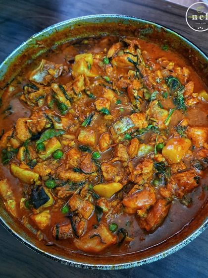 Our special Sareng thongba (Boal fish curry) prepared for the auspicious occasion of Ningol Chakouba. It's a rich and flavorful curry that is central to the celebration.