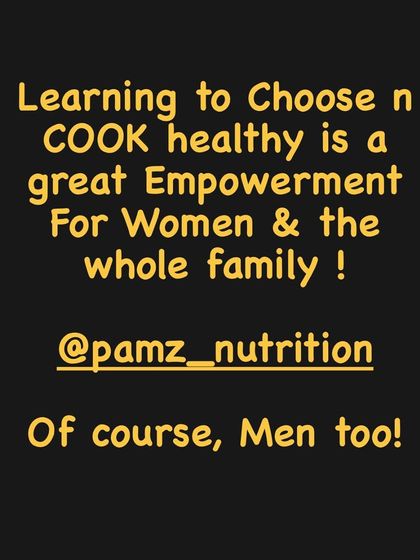 Learning to choose and cook healthy food is a form of empowerment for women and their entire families. When you control what's on your plate, you control your health.