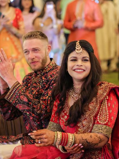 Crimson and Cherry - Full-Service Wedding Planning & Execution Vibrant Sangeet & Mehendi Nights photo 38