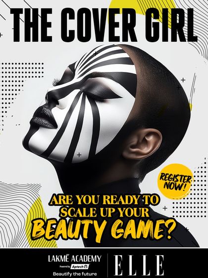 "Are you ready to scale up your beauty game?" Another compelling poster for The Cover Girl competition, inviting students to register.