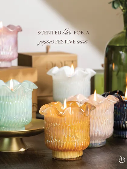 The season is for sheer abundance. My Lotus Votive Scented Candles are inspired by the iridescent lotus and come in 7 gorgeous colors and 7 exclusive fragrances.