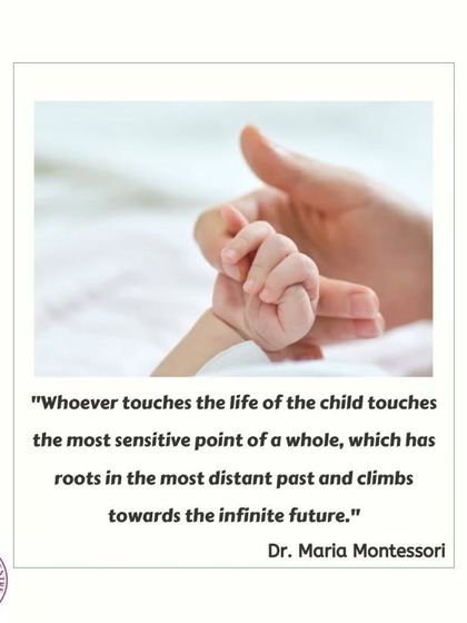 "Whoever touches the life of the child touches the most sensitive point of a whole." We take this responsibility seriously, knowing that our work with children has roots in the past and climbs towards the infinite future.