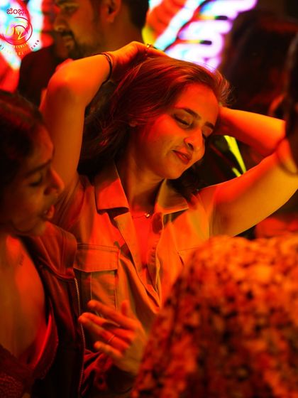 Lost in the music at the Ginza Halloween party.