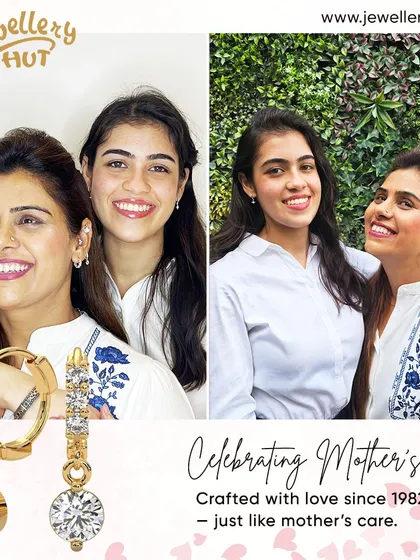 Celebrating Mother's Day with jewellery crafted with love since 1982, just like a mother's care. A beautiful gift for the one who deserves the best.
