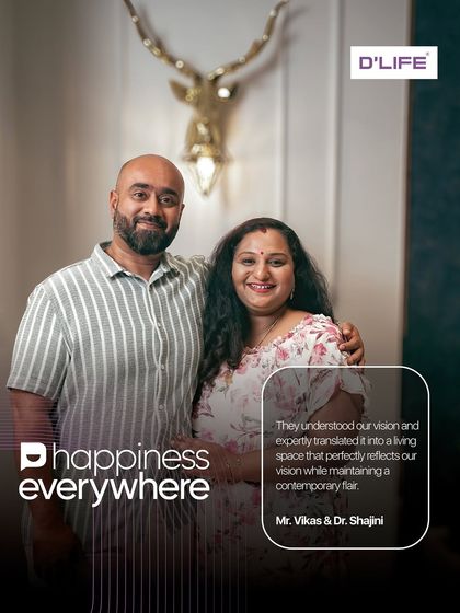Mr. Vikas and Dr. Shajini were thrilled with how we translated their vision into a living space that perfectly reflects their style while maintaining a contemporary flair.