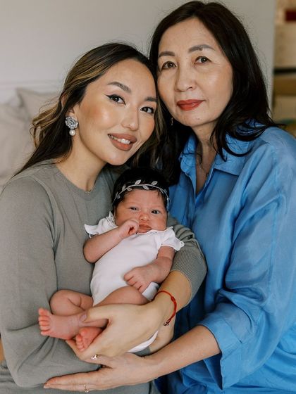 Three generations of love. Capturing a newborn with her mother and grandmother is an incredibly special and timeless portrait.
