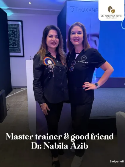With master trainer and good friend Dr. Nabila Azib at the Teoxane fillers pre-launch workshop. Learning from luminaries in aesthetic medicine is a privilege.