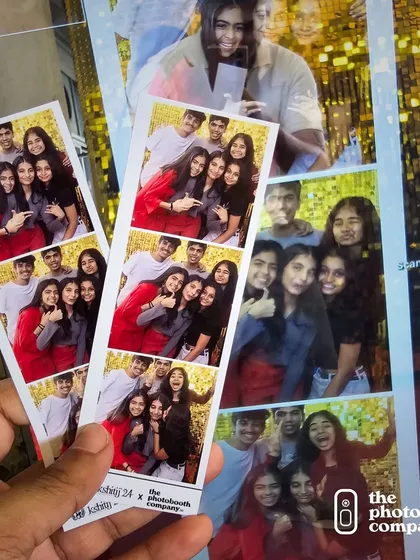 There's nothing like the classic charm of a physical photo strip. Our Retro Booth delivers instant nostalgia, printing out high-quality strips that serve as the perfect tangible keepsake from your college fest, wedding, or party.