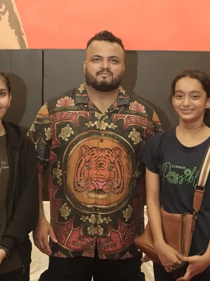 Me with two of our promising young female fighters. The future of women's MMA at FCC is bright.