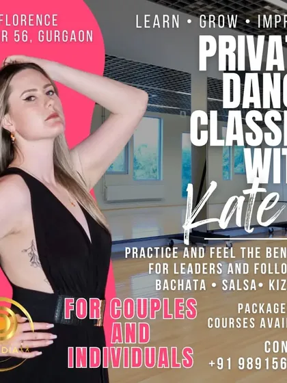 For those seeking one on one attention, we offer private dance classes. Instructor Kate provides personalized lessons for individuals and couples to help you achieve your specific dance goals.