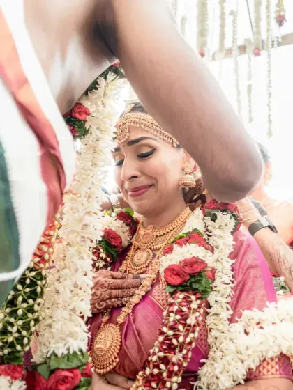A bride is overcome with emotion during the mangalsutra ceremony, a profoundly significant moment in a South Indian wedding. Capturing these raw, tearful moments of love and transition is at the heart of what we do.