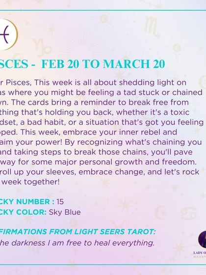 A weekly tarot reading for Pisces about shedding light on areas where you might be feeling stuck. This is your chance to embrace your inner rebel and reclaim your power.