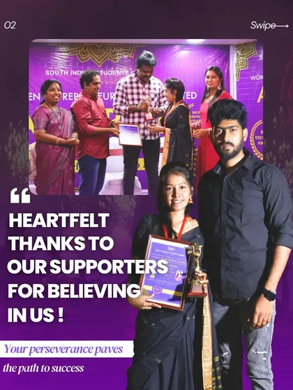Heartfelt thanks to all my supporters for believing in me. This award is not just for me, but for our entire community. Your perseverance paves the path to success.